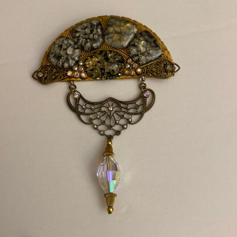 Marena a large hand made in Germany brooch